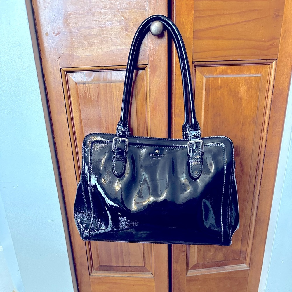 Kate spade ♠️ black patented leather bag